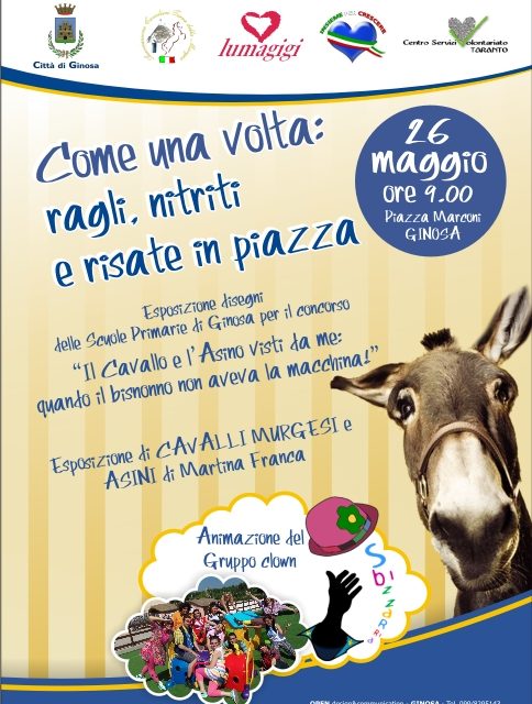 Come una volta, ragli, nitriti e risate in piazza