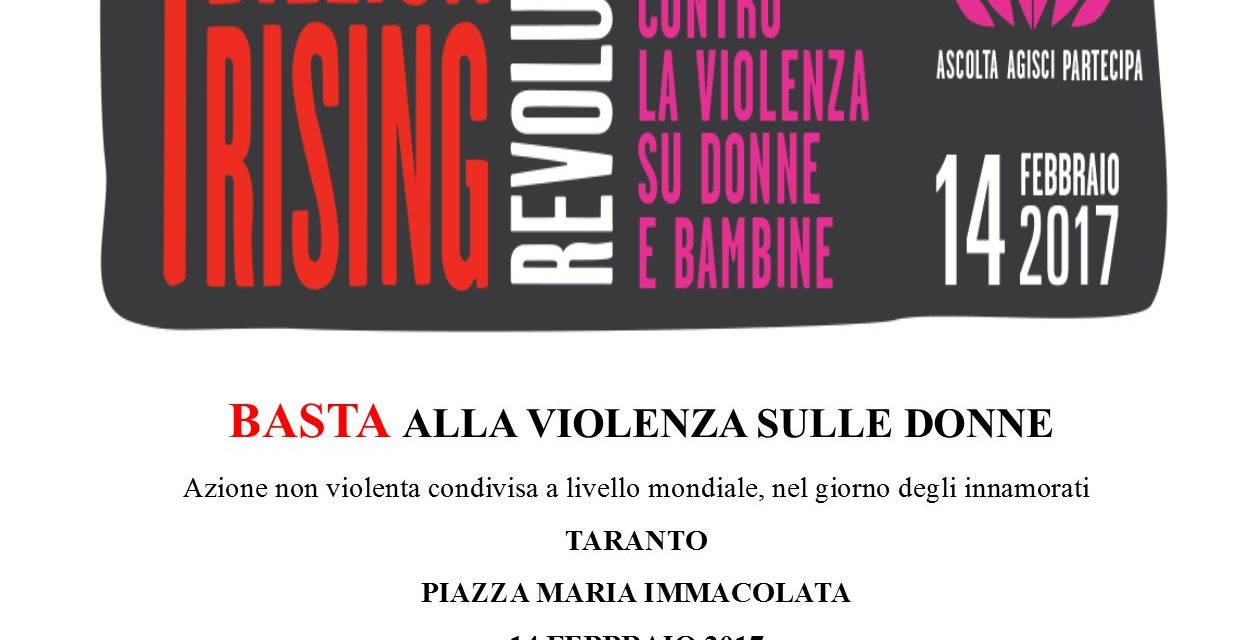 Torna a Taranto “One Billion rising” contro la violenza sulle donne
