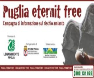 “Puglia eternit free”, la campagna di Legambiente di informazione contro l’amianto