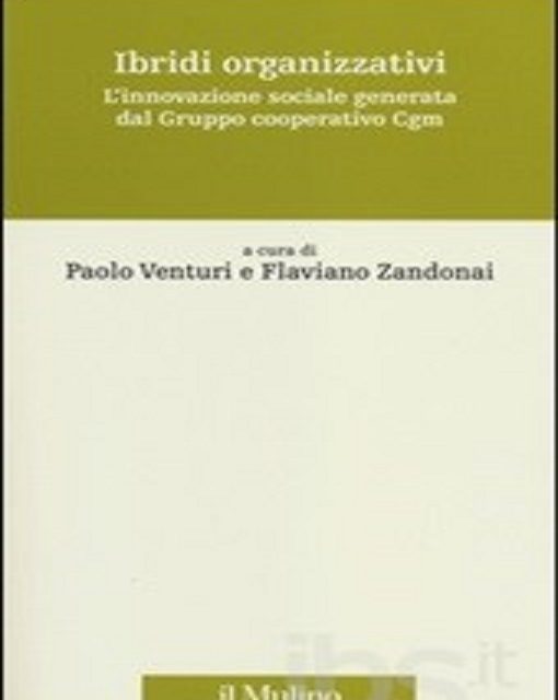 Ibridi organizzativi. L’innovazione sociale generata dal gruppo cooperativo Cgm di Paolo Venturi e Flaviano Zandonai, edizione Il Mulino 2014