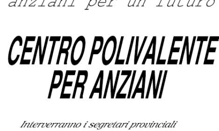 Centro Polivalente per Anziani, incontro sul tema