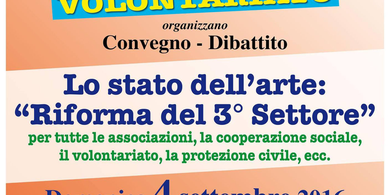 Riforma del Terzo Settore: dibattito sul tema
