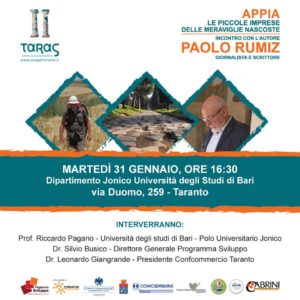 Locandina evento Taras del 31 gennaio