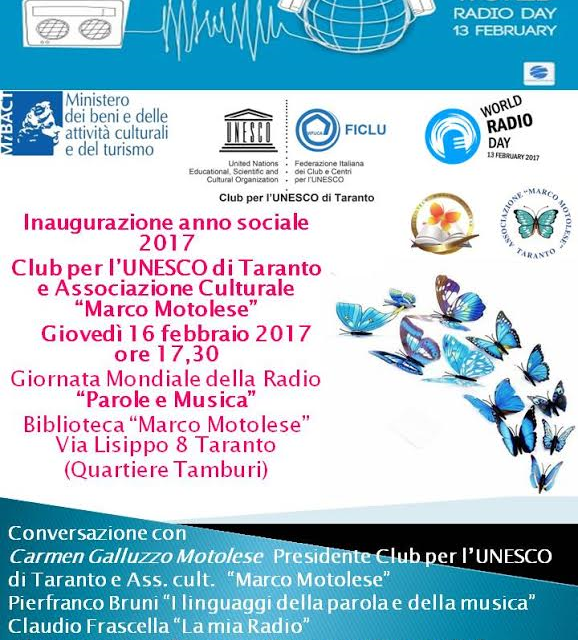 Inaugurazione anno sociale Club UNESCO Taranto e Associazione “Marco Motolese”