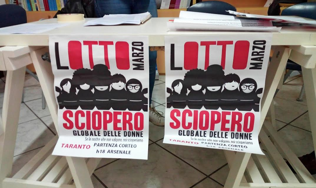 Non Una di Meno e sciopero generale della donna anche a Taranto