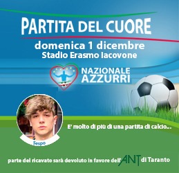 Partita del Cuore 2019. Il ricavato devoluto all’ANT