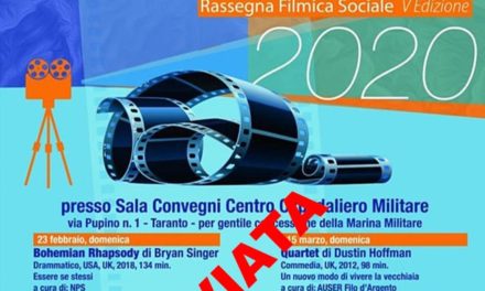 Rinviata la Rassegna Filmica sociale del volontariato