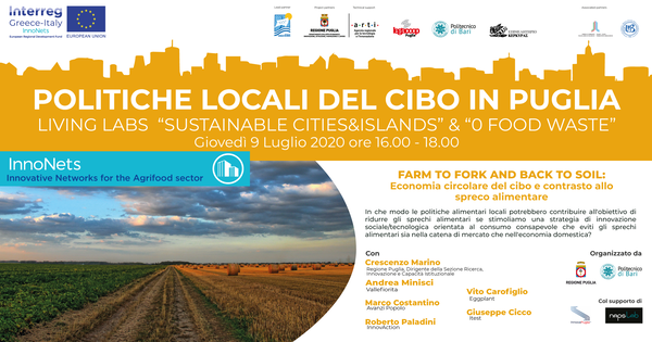 “Farm to fork and back to soil: economia circolare del cibo e contrasto allo spreco alimentare”