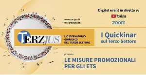 “Le misure promozionali per gli ETS”. I nuovi quickinar di Terzjus