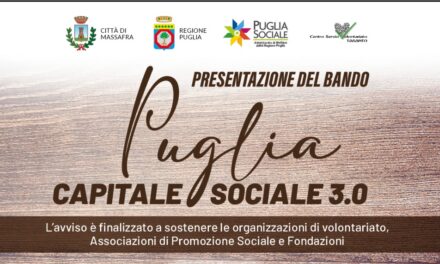 Presentazione dell’Avviso PugliaCapitaleSociale 3.0 a Massafra