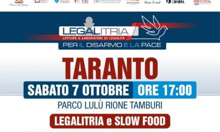 Legalitria 2023: Slow Food consegna libri ai bambini del q.re Tamburi