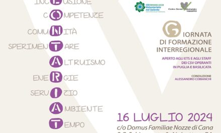“Volontariato: una parola, tanti significati”- Giornata di formazione interregionale