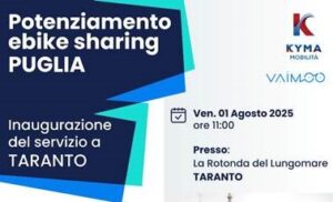 Inaugurazione del nuovo servizio di eBike Sharing a Taranto