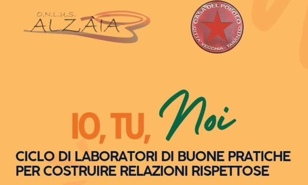 Ciclo di laboratori “Io, tu, noi”. Nuovo appuntamento