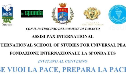 Convegno “Se vuoi la pace, prepara la pace”. La pace come condizione necessaria per un futuro migliore e uno sviluppo sostenibile