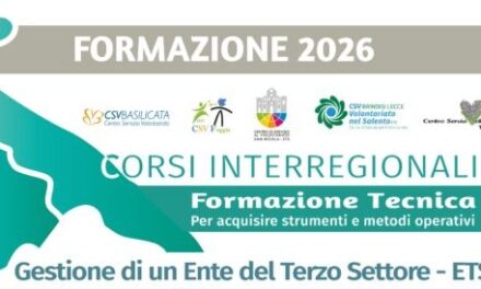 Corso on line “Gestione di un Ente del Terzo settore – ETS”