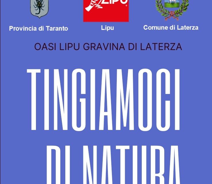 Domenica 26 aprile… “Tingiamoci di Natura”
