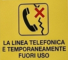 Sospensione temporanea linea telefonica