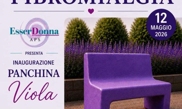 A Massafra la panchina viola per la Sindrome Fibromialgica