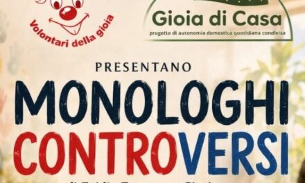 “Monologhi Controversi” di Egidio Francesco Cipriano fa tappa a “Gioia di Casa”