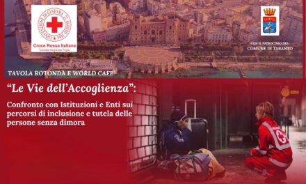 Croce Rossa Puglia: a Taranto un confronto con le istituzioni per la tutela dei senza dimora
