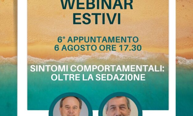 “Sintomi comportamentali: oltre la sedazione”, webinar della Fondazione Maratona Alzheimer