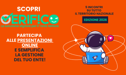 5 incontri per semplificare la gestione del tuo ente del Terzo settore con VERIF!CO