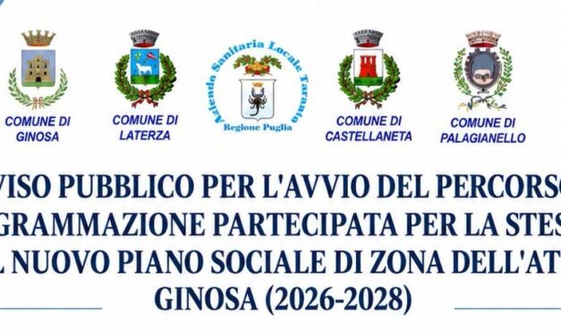 Avvio del percorso di programmazione partecipata per la stesura del Piano Sociale di Zona 2026-2028
