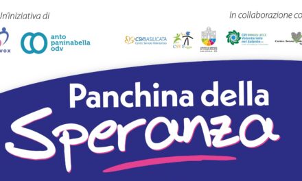 10 settembre: i CSV di Puglia e Basilicata lanciano la rete interregionale “Panchina della Speranza”