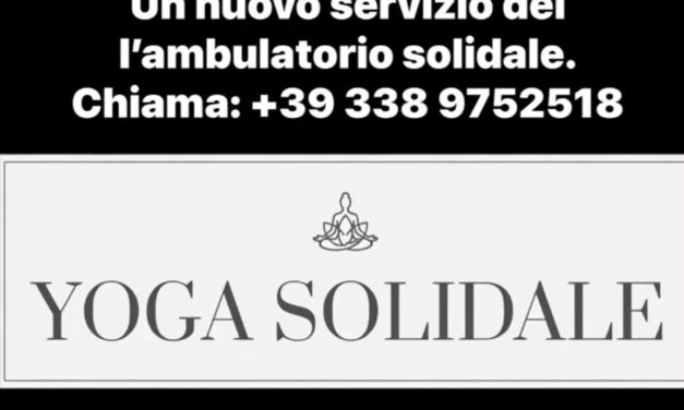 Un nuovo servizio dell’Ambulatorio Solidale: parte il progetto “Yoga Solidale”