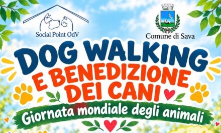 Giornata Mondiale degli Animali: a Sava la “Dog Walking e Benedizione dei Cani”